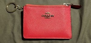 NWOT Coach Pink Mini Skinny ID and Coin Case